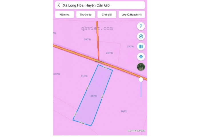 ĐẤT XÃ CẦN GIỜ CÁCH VINHOME 1.5 KM 1882M2 FUL THỔ CƯ GIÁ 15TR/M2